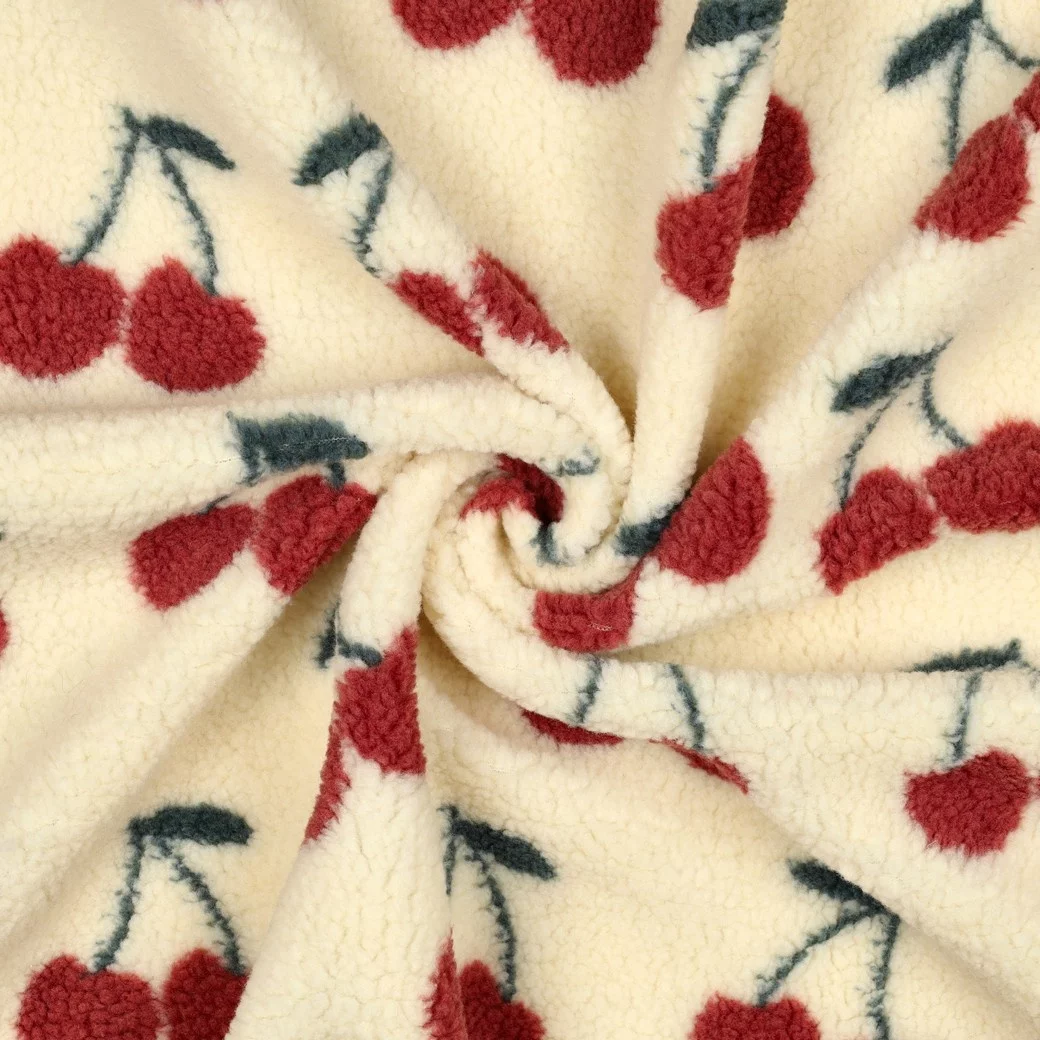 Teddy Stof Kersen Ecru – Zacht, Warm & Speels