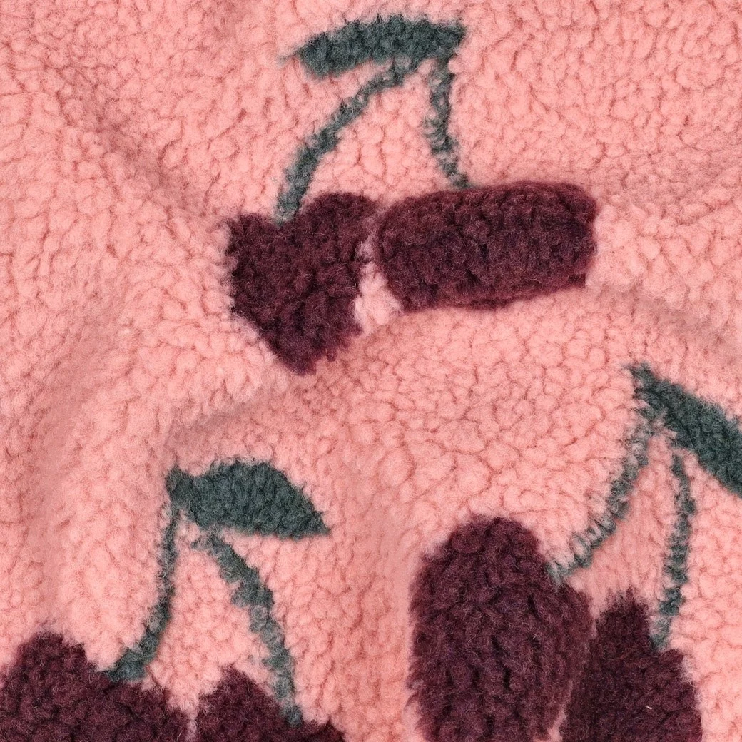 Teddy Stof Kersen Mauve – Zacht, Warm & Speels