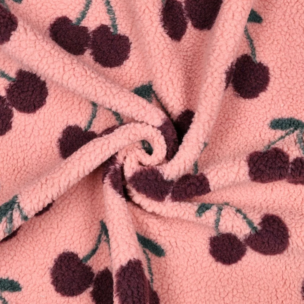 Teddy Stof Kersen Mauve – Zacht, Warm & Speels