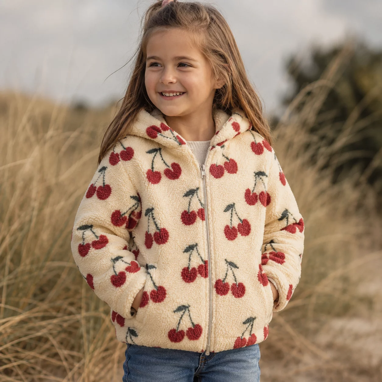 Teddy Stof Kersen Ecru – Zacht, Warm & Speels