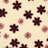 Teddy Stof Bloemen Ecru – Zacht, Warm & Schattig