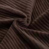 Brede Ribfluweel Jersey Stof Chocolade Bruin – Zacht & Stijlvol