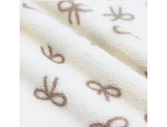 Teddy Stof Naturel met Beige Strik