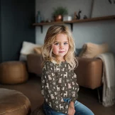 Poplin Katoen Bosdieren Legergroen – Lief & Sfeervol