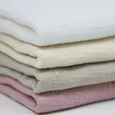 Hydrofiel Stof Strikjes Oud Roze – Zacht & Lief Geborduurd