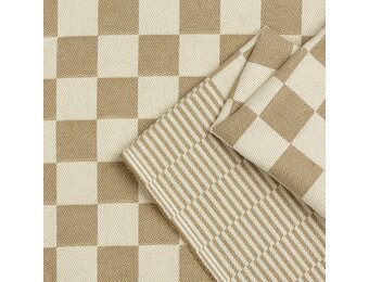 Dambont Theedoekenstof Zandbeige