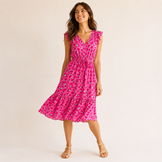 Katoen Voile Panter Fuchsia – Licht, Luchtig & Opvallend