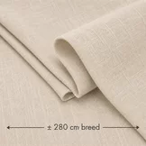 Linnen Stof (280cm Breed) Licht Beige – Natuurlijk & Extra Breed