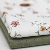 Pointelle Jersey Egel in Tuin – Zacht, Luchtig & Rekbaar