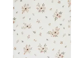 Pointelle Jersey Stof (Mini) - Naturel Bloemenboeket
