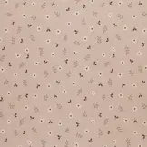 Rib Jersey Stof Klein Madeliefje Beige – Zacht & Lief