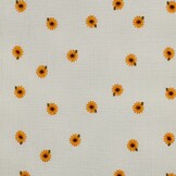 Hydrofiel Stof Naturel Embroidery Zonnebloemen – Double Gauze