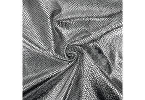 Metallic Folie Stof Party Bling – Zilver
