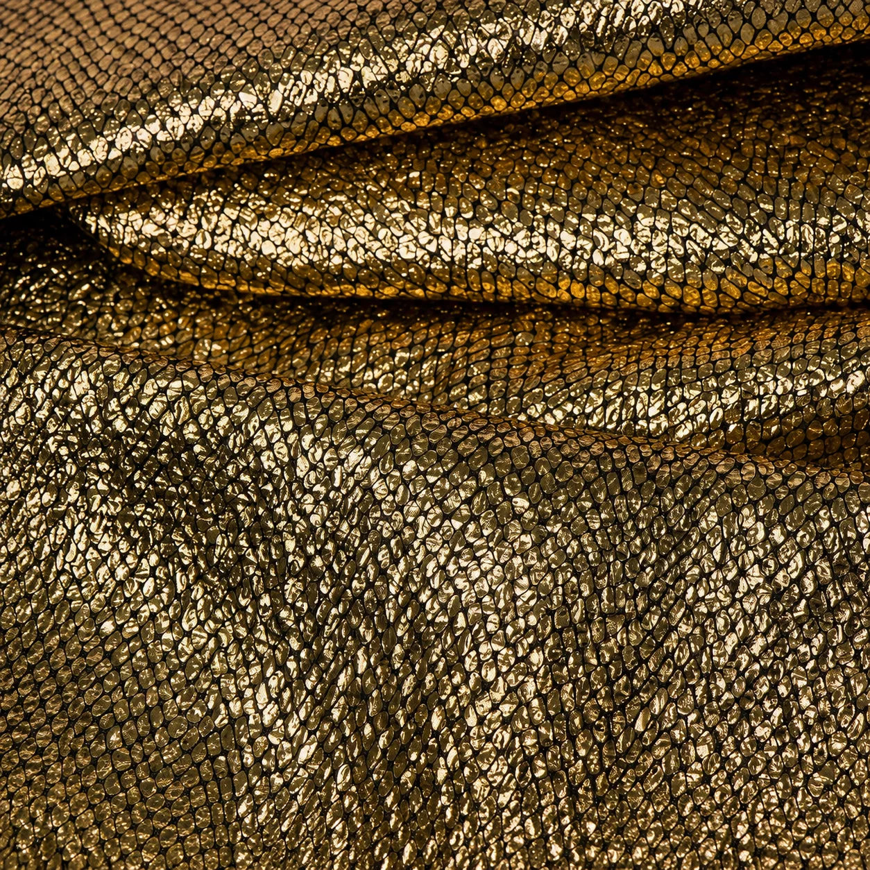 Metallic Folie Stof Party Bling Goud – Carnaval & Showkleding