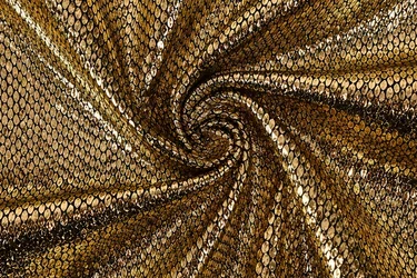 Metallic Folie Stof Party Bling – Goud