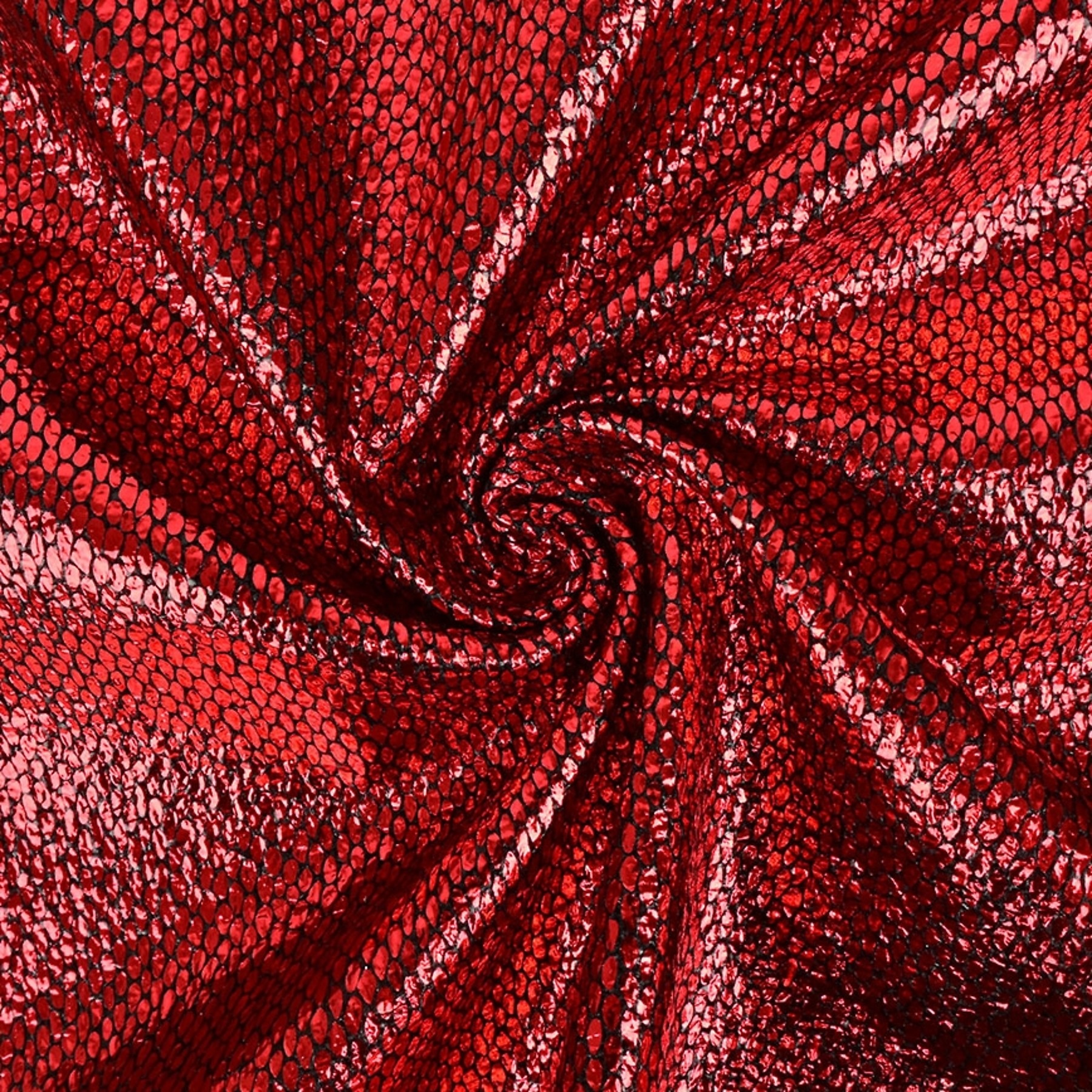 Metallic Folie Stof Party Bling Rood – Carnaval & Showkleding