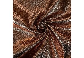 Metallic Folie Stof Party Bling – Brons