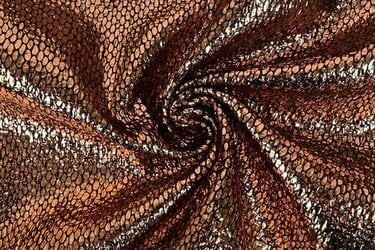 Metallic Folie Stof Party Bling – Brons