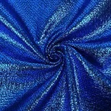 Metallic Folie Stof Party Bling Blauw – Carnaval & Showkleding