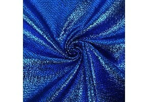 Metallic Folie Stof Party Bling – Blauw