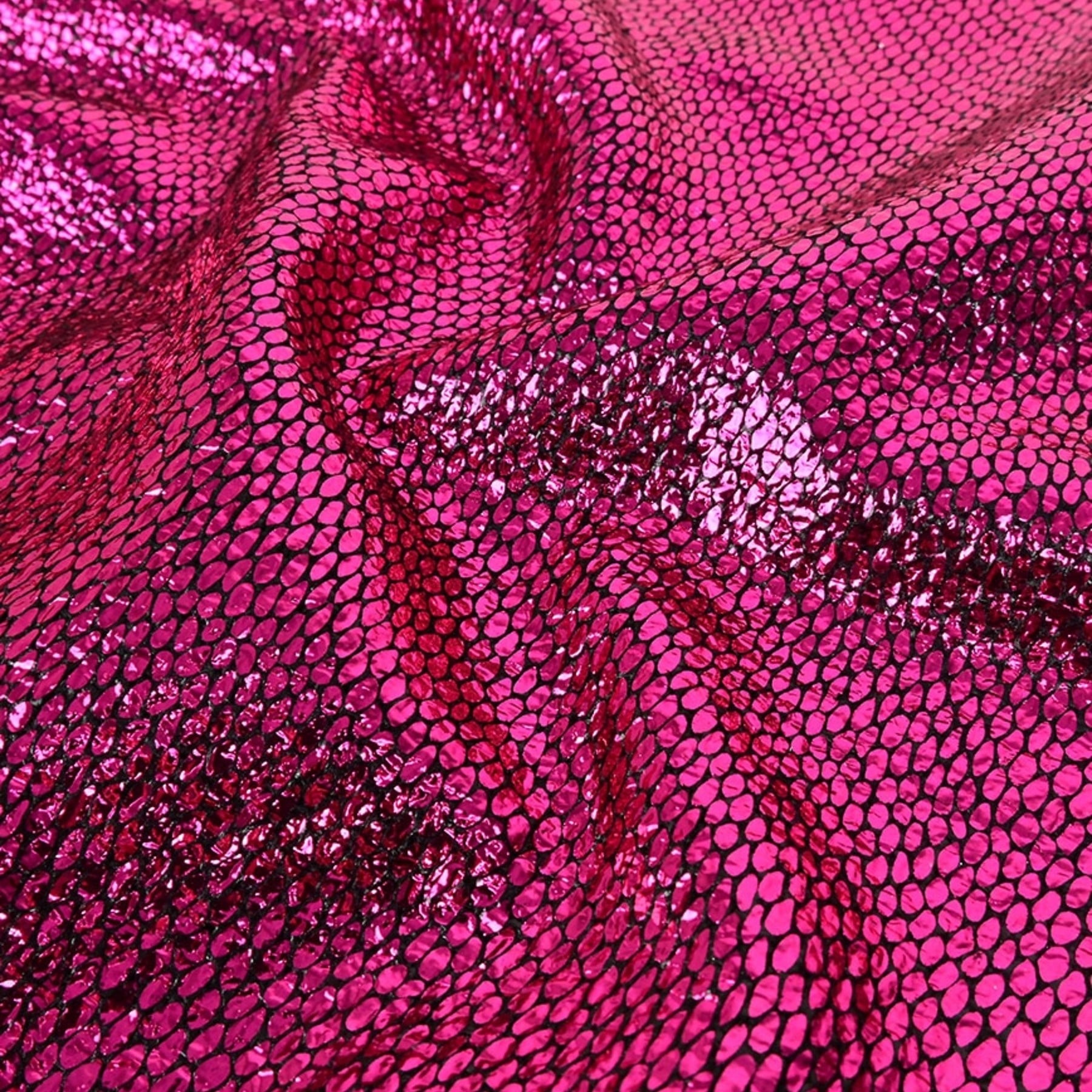 Metallic Folie Stof Party Bling Fuchsia – Carnaval & Showkleding