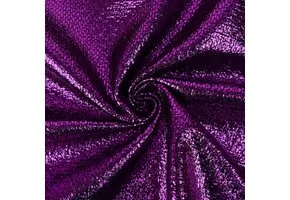 Metallic Folie Stof Party Bling – Paars