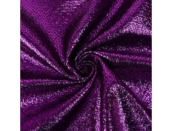 Metallic Folie Stof Party Bling – Paars