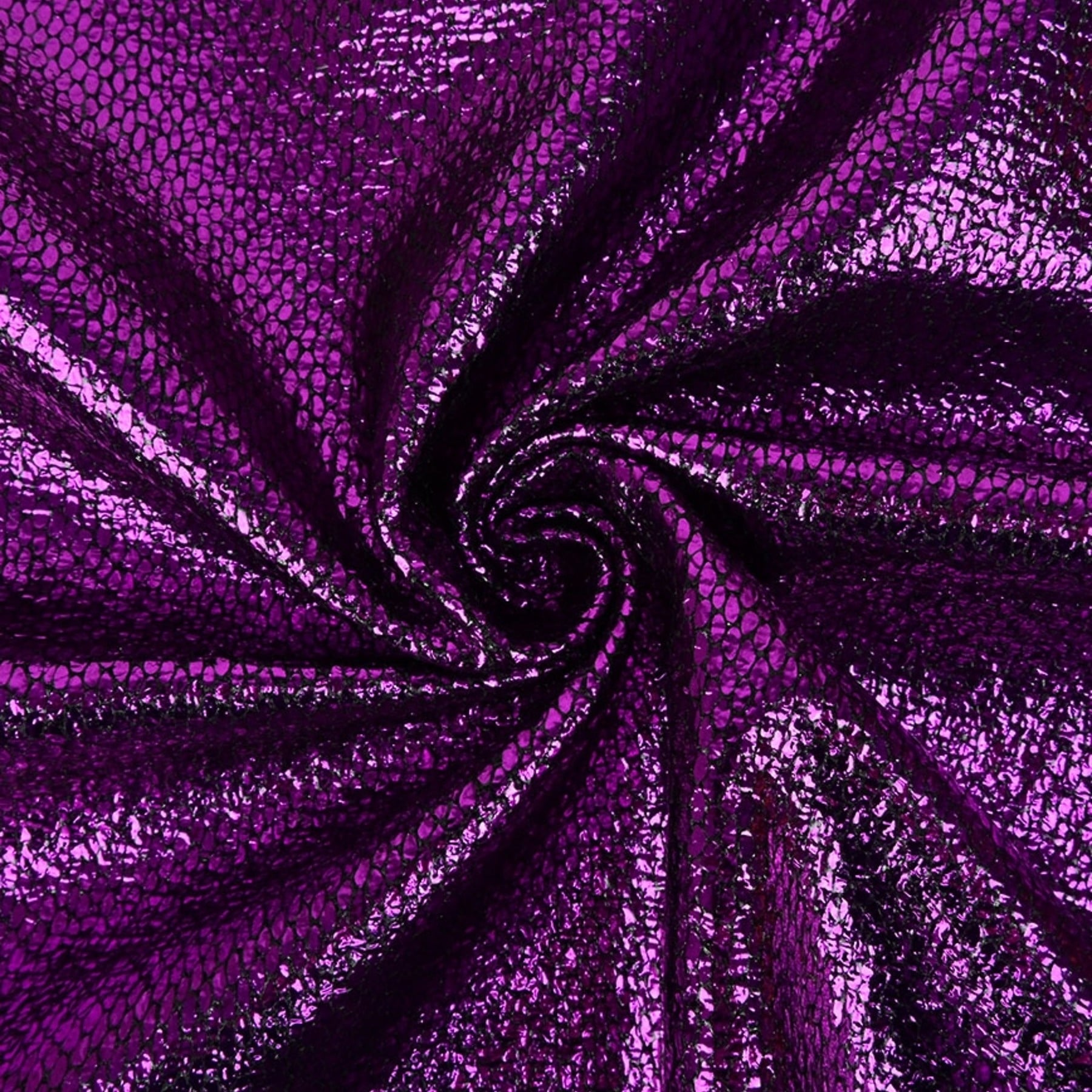 Metallic Folie Stof Party Bling Paars – Carnaval & Showkleding