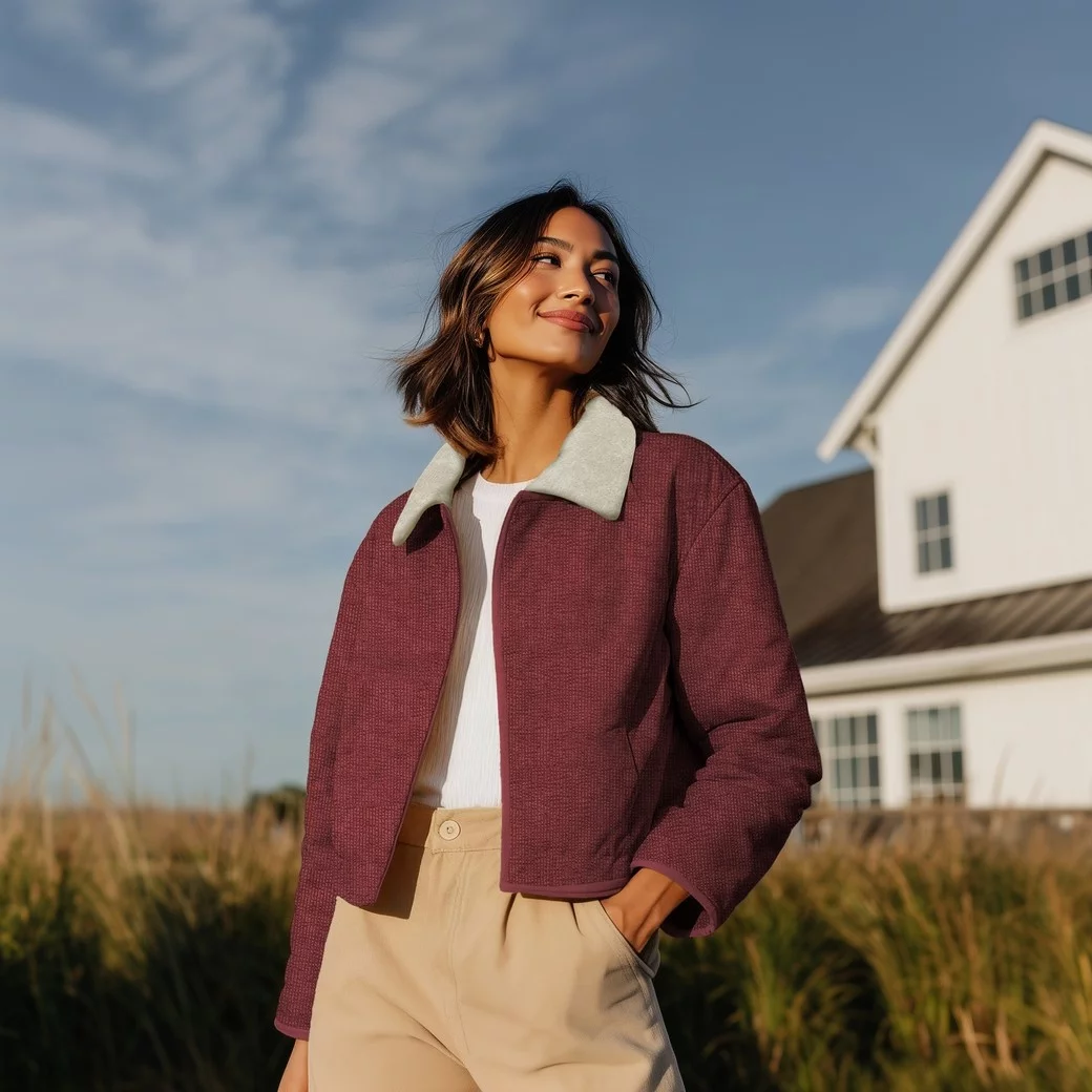 Faux Fur Corduroy Stof Bordeaux – Warm, Dubbelzijdig & Stijlvol