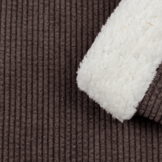 Faux Fur Corduroy Stof Bruin – Warm, Dubbelzijdig & Stijlvol