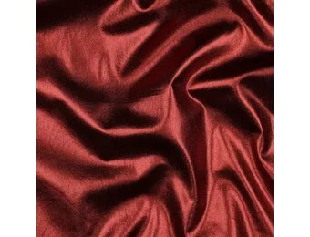 Katoen Stof Metallic Foil – Rood