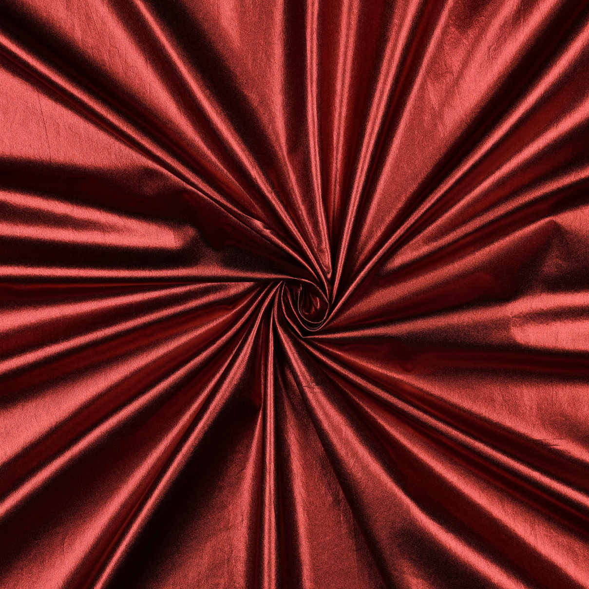 Katoen Stof Metallic Foil – Rood met subtiel glittereffect