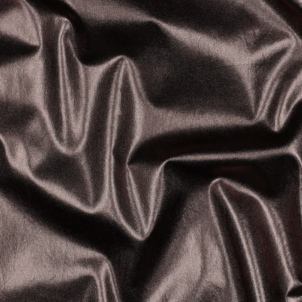 Katoen Metallic Foil – Bruin met subtiel glittereffect
