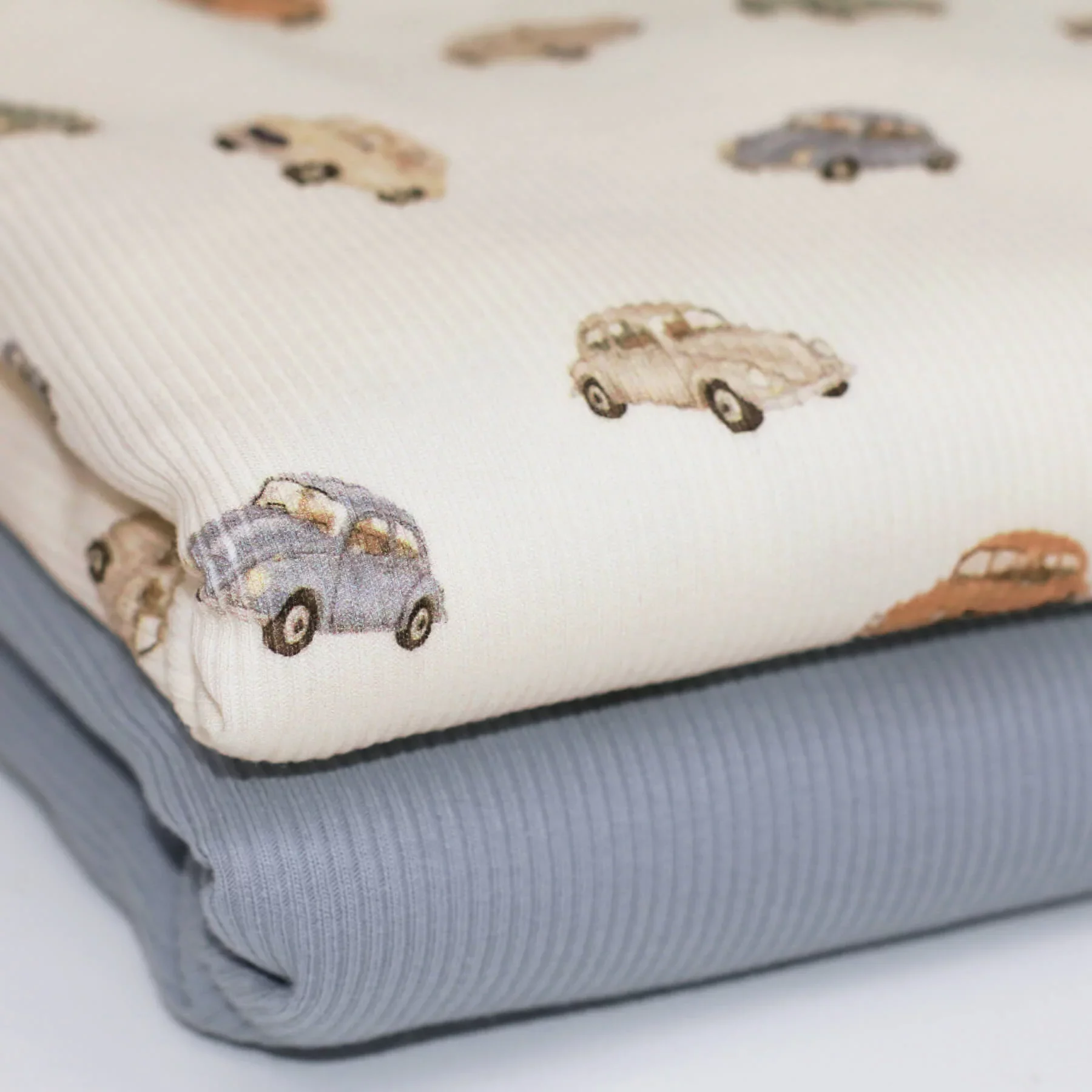 Rib Jersey Stof Oldtimer Auto's – Stoer & Speels
