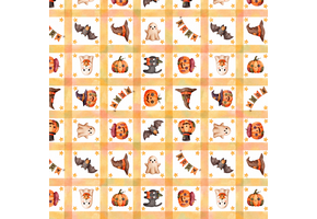 Katoen Stof Halloween Spooky Patchwork