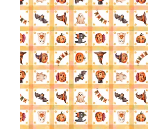 Katoen Stof Halloween Spooky Patchwork
