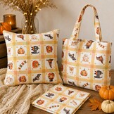 Katoen Stof Halloween Patchwork – Griezelig Leuke Halloween Print