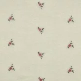 Teddy Stof Embroidery Bloemen Ecru – Zacht & Warm | Poppy Fabrics