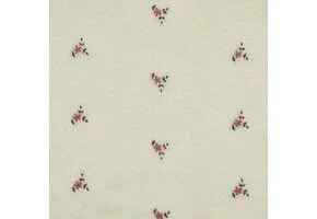 Teddy Stof Embroidery Bloemen Ecru