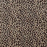 Super Zachte Gebreide Velvet Stof Luipaard Beige – Rekbaar & Soepel