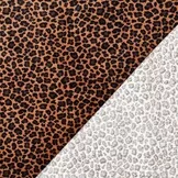 Super Zachte Gebreide Velvet Stof Luipaard Bruin – Rekbaar & Soepel