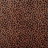Super Zachte Gebreide Velvet Stof Luipaard Bruin – Rekbaar & Soepel