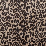Gebreide Velvet Stof Luipaard XL Beige – Superzacht & Rekbaar