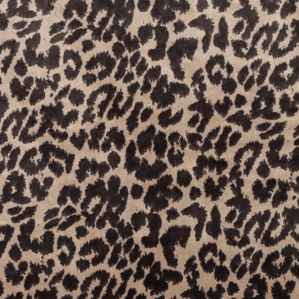 Gebreide Velvet Stof Luipaard XL Beige – Superzacht & Rekbaar