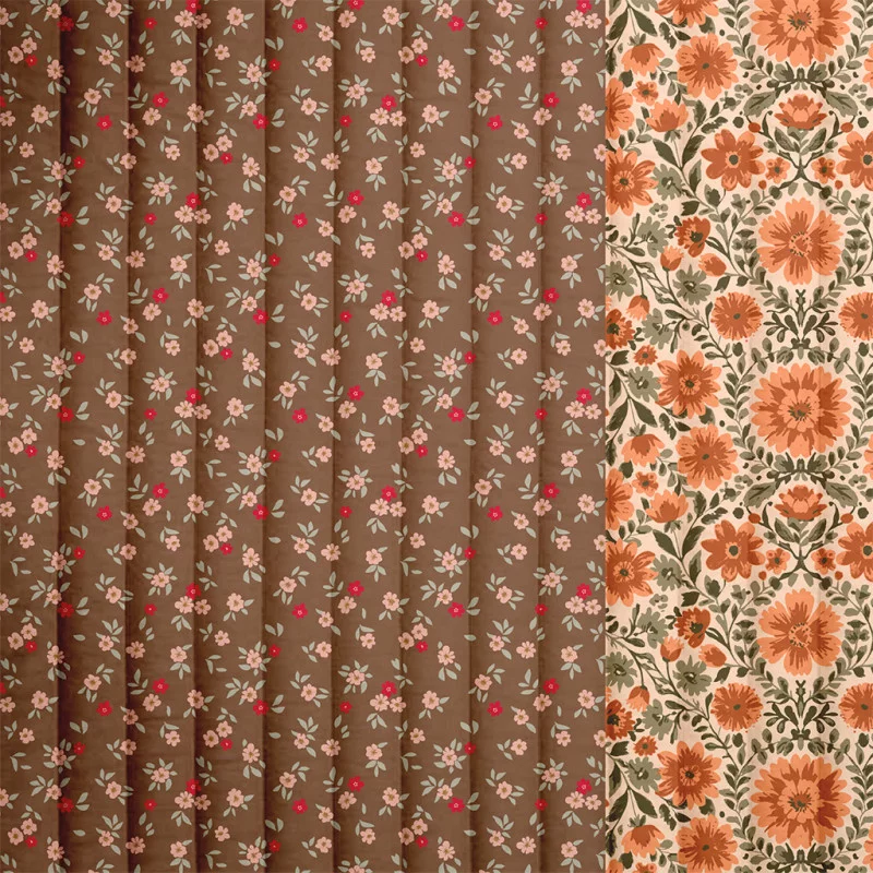 Doorgestikte Katoen Hampi / Nadie Bloemenprint – Zacht & Stijlvol