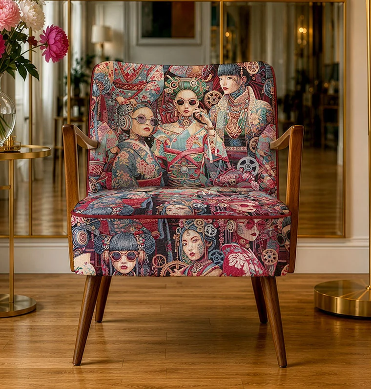 Gobelin Stof Steampunk City – Multicolor | Interieur & Accessoires