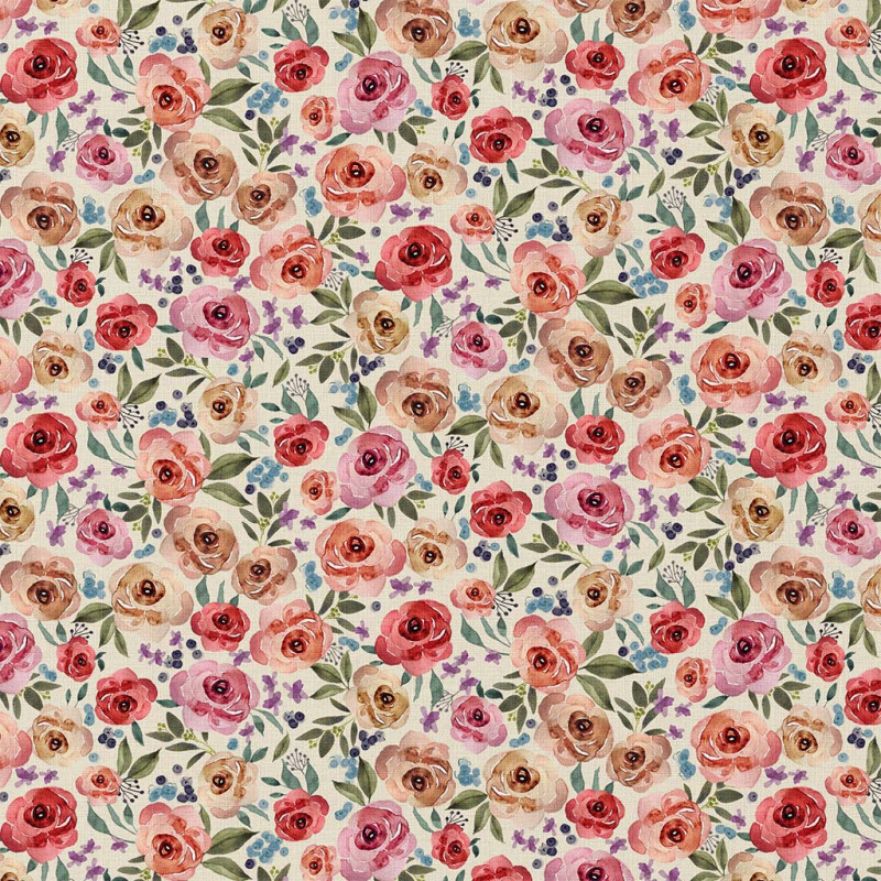 Katoen Poplin Honorine Bloemen – Romantisch & Kleurrijk