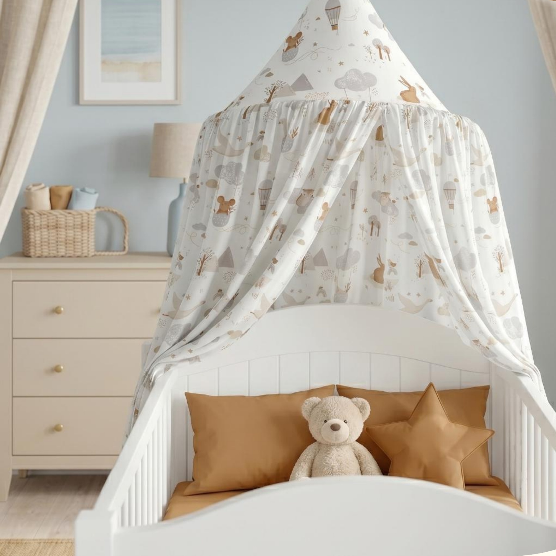 Katoen Poplin Volvie Dieren Ballonnen – Zacht & Lief