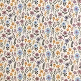 Hydrofiel Katoen Maddy Bloemen – Zachte Bloemenprint Ecru/Lila
