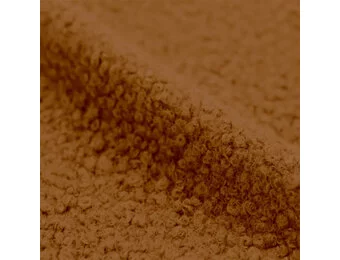 Bouclé Teddy Stof – Eekhoornbruin